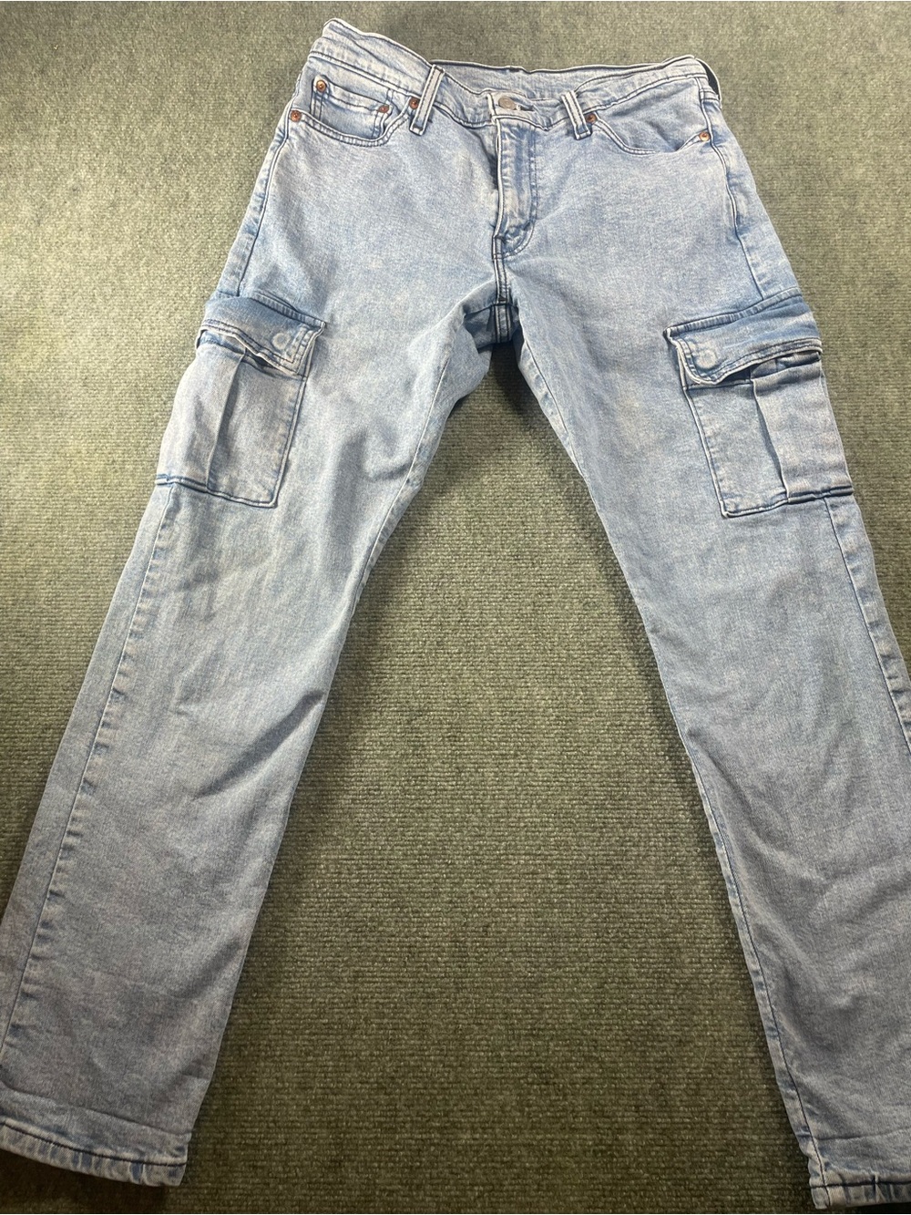 Levi's Light Blue Cargo Denim Pants - Men's